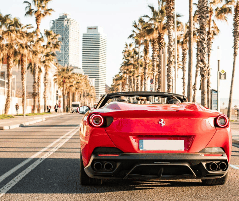 20min Supercar Driving Experience - Barceloneta Beach - The 20-minute route: beach promenade views and checkered side streets