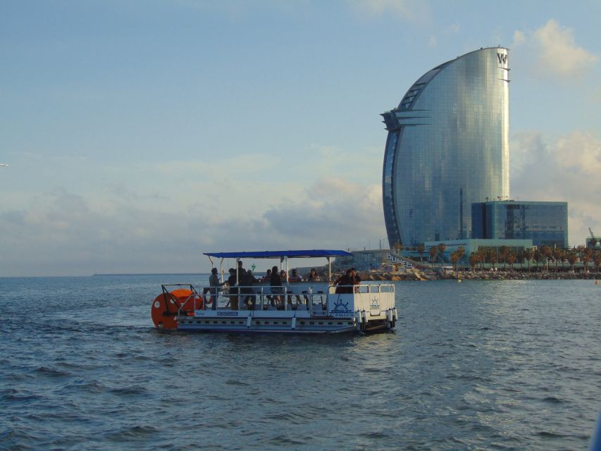 Barcelona: 1.5-Hour Private Scenic Pedal Boat Tour - The route: Olympic Port, Barceloneta’s coastline, and the W Barcelona area