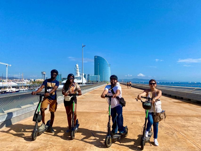 Barcelona: beach E-bike or E-Scooter Tour - Stop by stop: what you’ll do and what to watch for