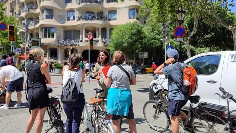 Barcelona: Bike or eBike Tour, Top Sights & Local Insights - Passeig de Gràcia: scenic riding with a Gaudí payoff