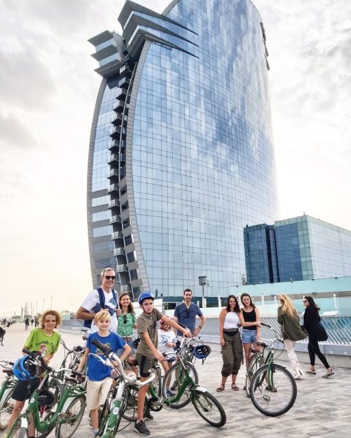 Barcelona: Bike Tour for Families - Meet Plaça George Orwell and Get Rolling With a Helmet On