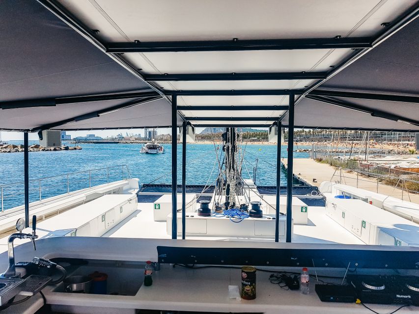 Barcelona: Catamaran Party Cruise with BBQ Meal - The 11:00 and 14:30 cruises: BBQ, snacks, and the donut stop