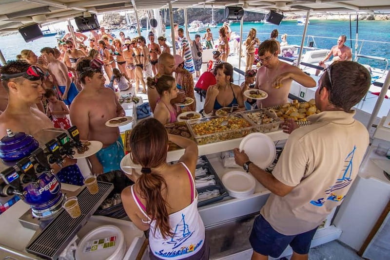 Barcelona: Catamaran Party Cruise with BBQ Meal - Drinks on board: soft drinks, beer/sangria, and timing
