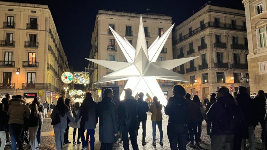 Barcelona: Christmas Lights and Markets Bike Tour - The route: Sagrada Familia area to Passeig de Gràcia