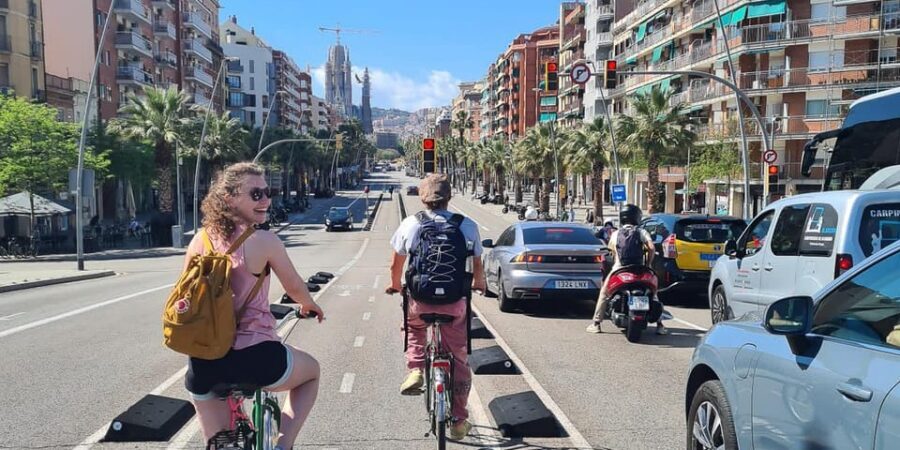 Barcelona: City Highlights Bike Tour with Locals - Sagrada Familia photo stop: the background that turns a landmark into a story