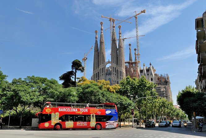 Barcelona City Hop On Hop Off and FC Barcelona Immersive Tour - The West Route (orange) from Montjuïc area sights to the waterfront
