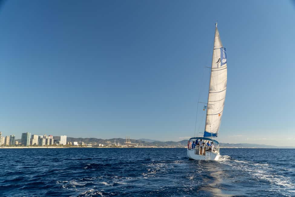 Barcelona: Coastline Sailing with Swim Toys w/ Food & Drinks - Price and value: $81 for 4 hours with gear, drinks, and real water time
