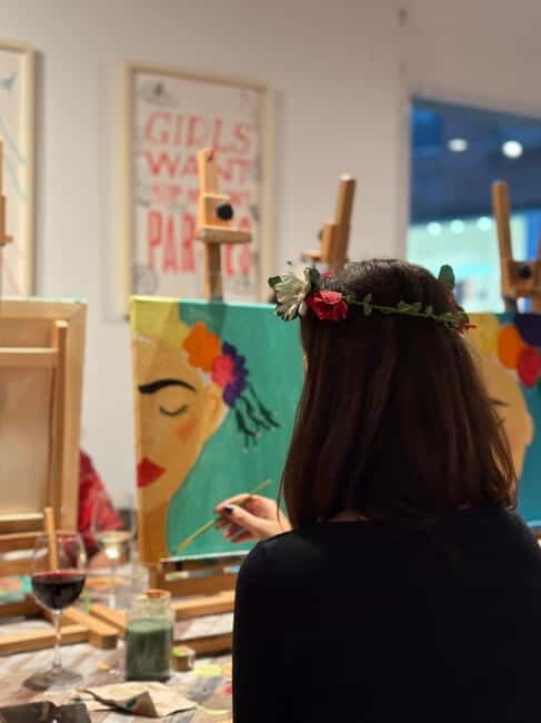 Barcelona: Create your own souvenir! Wine, Paint and Music! - Who should book this sip-and-paint experience