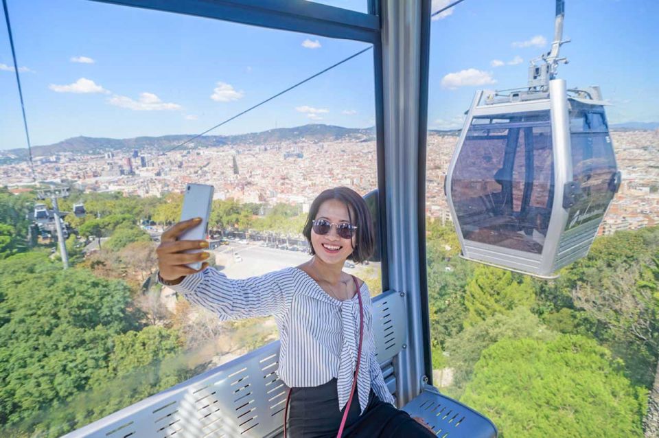 Barcelona: E-Bike Tour with Montjuic Cable Car & Boat Ride - El Raval to Paral·lel Avenue: starting in real Barcelona streets