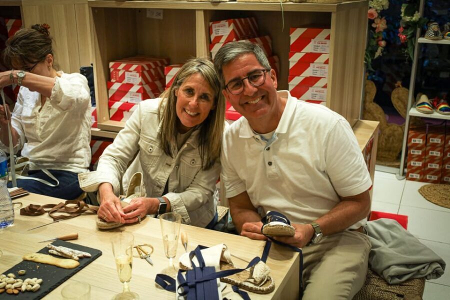 Barcelona: Espadrilles Shoe-Making Workshop - Choosing the base, stitching style, and lace colors (the fun part)