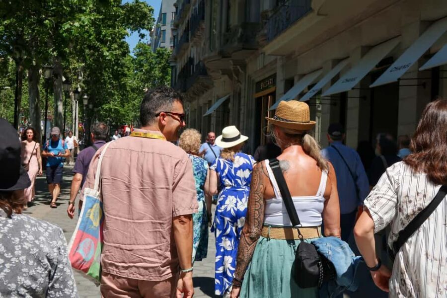 Barcelona: Gaudi Tapas & Wine Tasting Small Group Tour - Passeig de Gràcia guided walk: Barcelona’s elegant “main street” with a Modernist lens