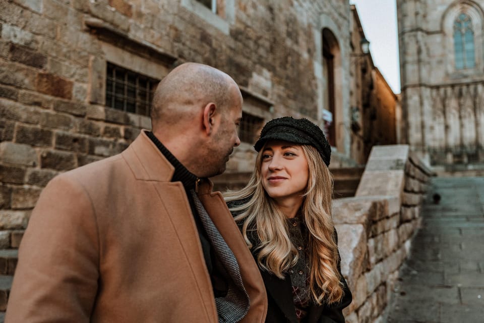 Barcelona: Gothic Quarter Cinematic Photoshoot and Guide - The Main Photo Stops: Sant Felip Neri, Bishop’s Bridge, and Plaça del Rei