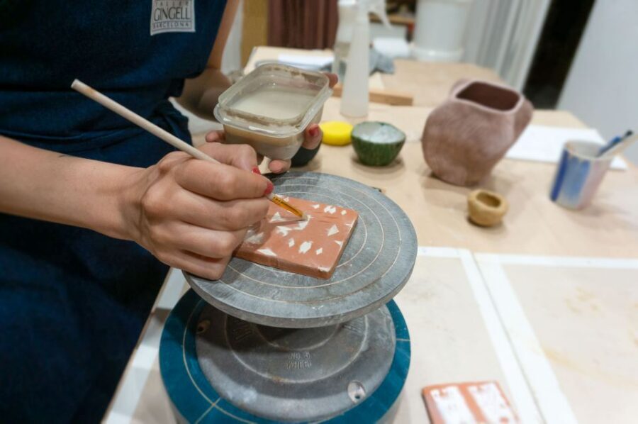 Barcelona: Handmade Ceramic Tiles Workshop - What you’ll do during the 2 hours: a clear flow from tools to decoration