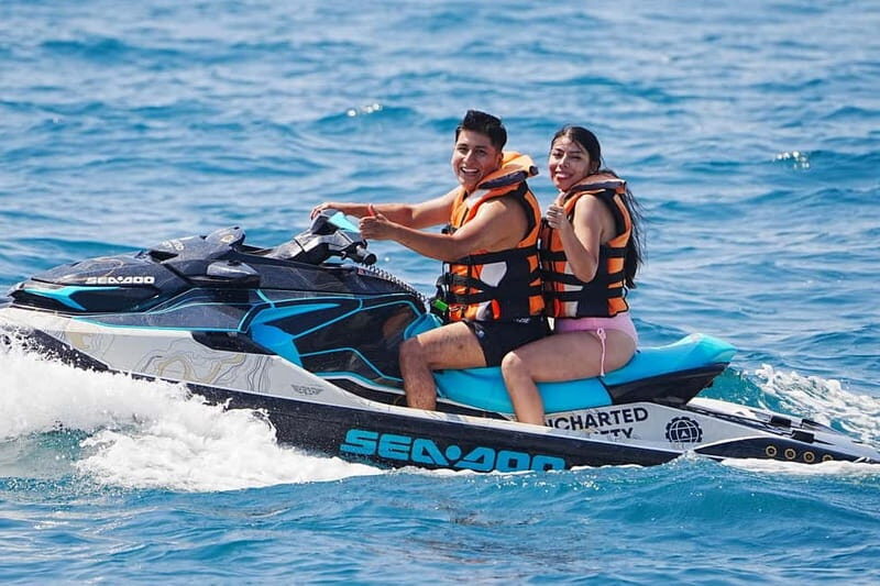 Barcelona: Jet Ski ride 1 or 2 people + instructor included - Brutal WaterSports check-in: IDs, deposit, and the gear setup