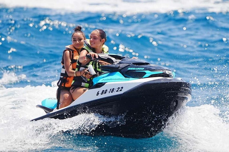 Barcelona: Jet Ski ride 1 or 2 people + instructor included - Price and value: $96 per group plus a €100 refundable deposit
