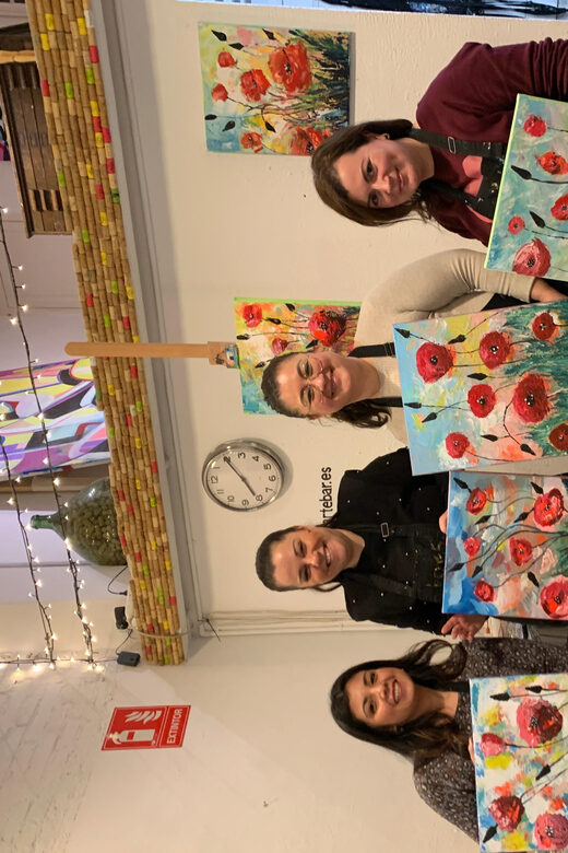Barcelona: Learn to paint, sip wine, enjoy snacks & music - A creative break that fits real Barcelona days