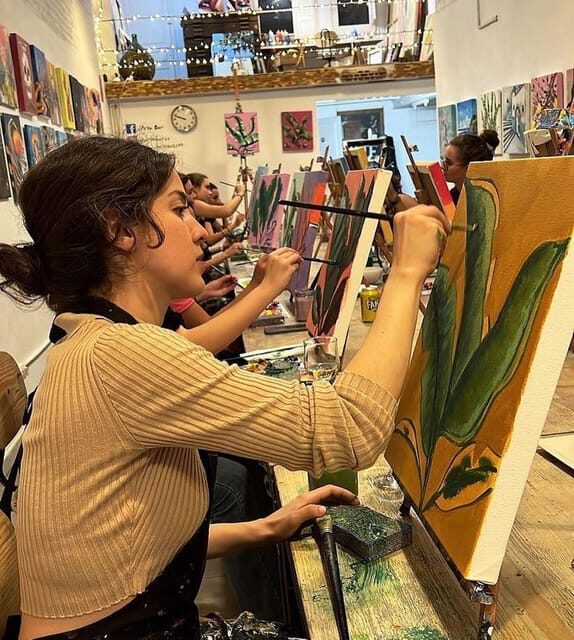 Barcelona: Learn to paint, sip wine, enjoy snacks & music - Instructors and service: why the experience earns praise