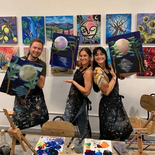 Barcelona: Learn to paint, sip wine, enjoy snacks & music - Value check: what $50 really buys you