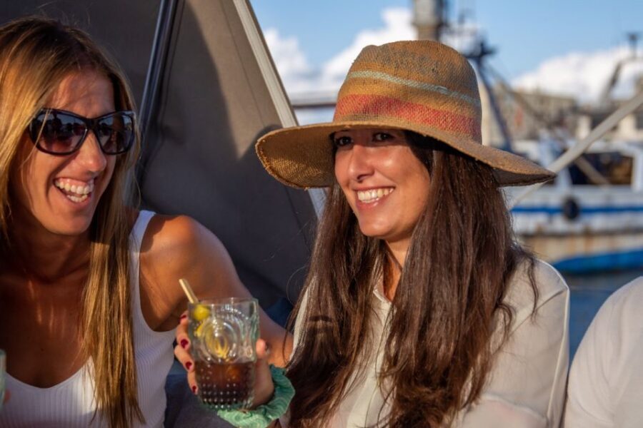 Barcelona: Local Tapas and Drinks Sailing Adventure Tour - Your tapas spread: Espinaler conserves, charcuterie, and veg picks
