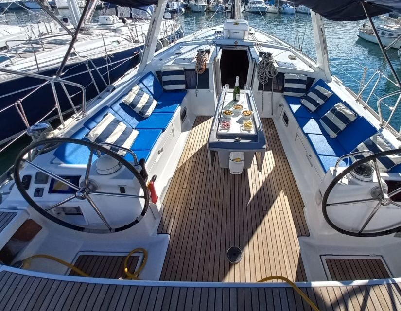 Barcelona: Luxury Private Yacht Daytime Cruise - Sailing time: hands-on control, safety briefing, and a sea-breeze swim break
