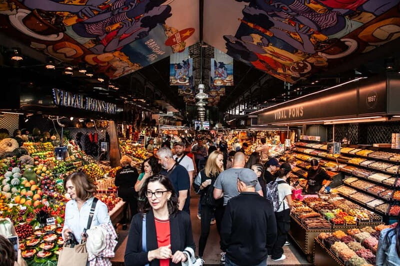 Barcelona: Markets Tour With Food and Wine Tasting Upgrade - La Boqueria Market: learning the market through olive tastings