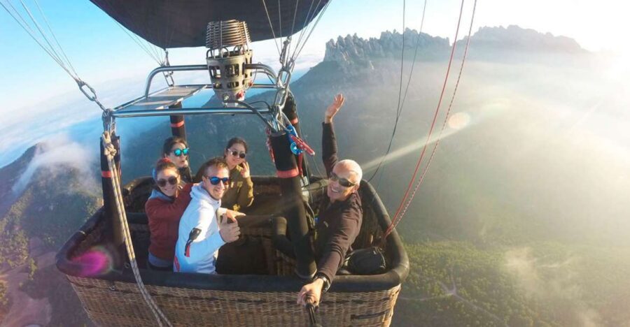 Barcelona: Montserrat Hot-Air Balloon & Monastery Experience - The balloon launch zone: Inflating the balloon like part of the crew