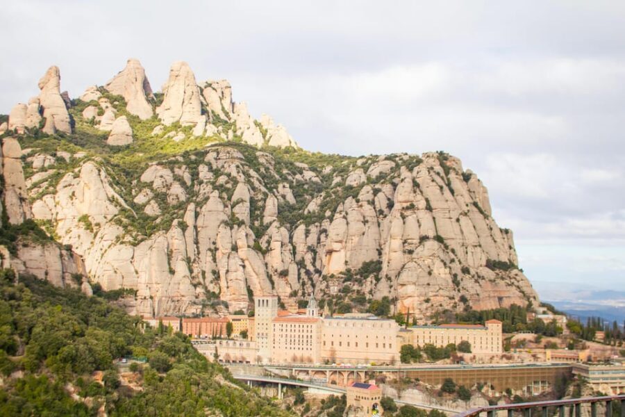 Barcelona: Montserrat, Winery Tour & Lunch with Wine Tasting - Montserrat by cogwheel train: the views come early