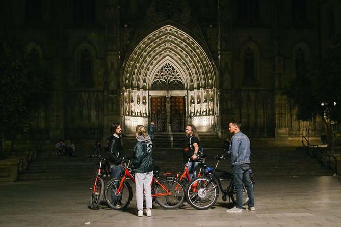 Barcelona Night Bike Tour with Local Tapas and Cava Stop - The Modernisme corridor: Casa Lleó Morera, Amatller, Golferichs, and Batlló
