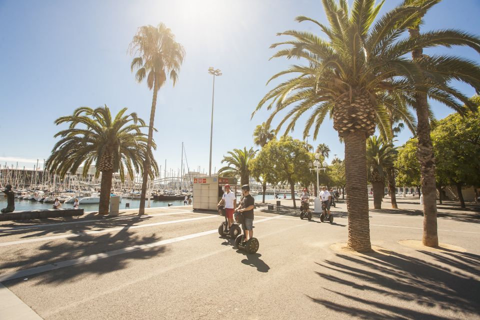 Barcelona: Old Town & Seafront Segway Tour - Columbus Monument and the seafront-to-city contrast