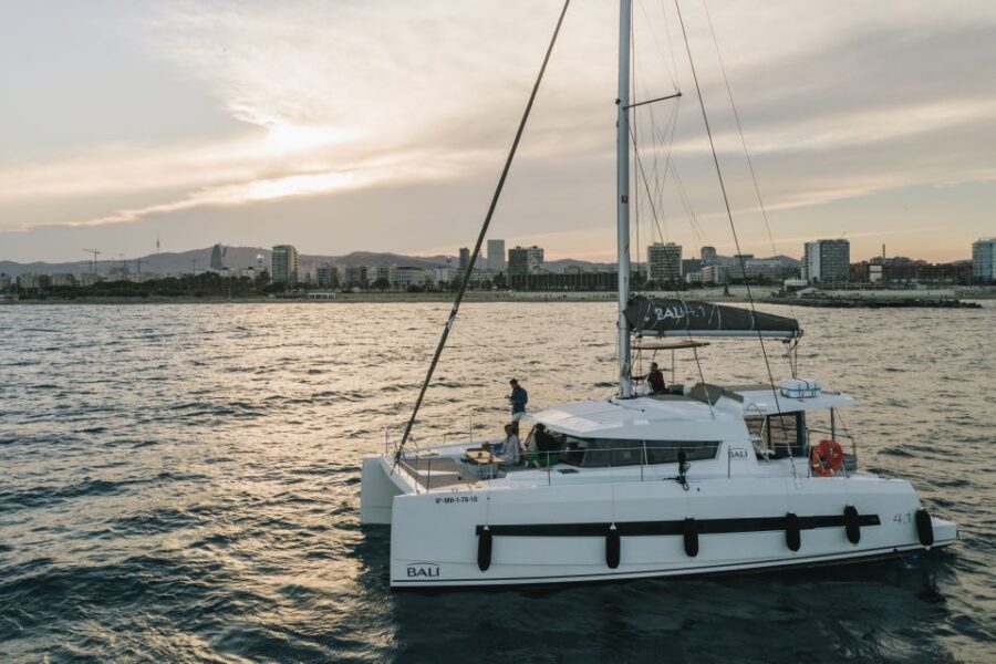 Barcelona: Private Catamaran Sailing with Drinks and Snacks - What you get on board: snacks, drinks, and a real skipper