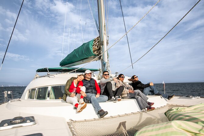 Barcelona Private Catamaran, Snacks and Cava, Sunset Option - SUP boards included: a fun add-on when conditions allow