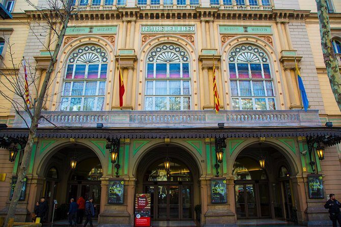 Barcelona Private Walking Tour through the City of Gaudi - Placa Reial, Gran Teatre del Liceu, and Boqueria Market: the center’s pulse