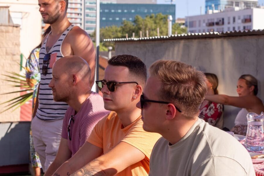 Barcelona: Rooftop Paella Cooking Class with Sangria - A rooftop kitchen in Barcelona starts with sangria