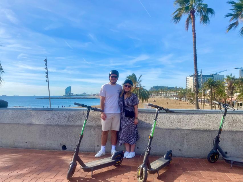 Barcelona: Sagrada Familia Private E-Scooter Tour - Port Vell and W Barcelona: harbor views without the hassle