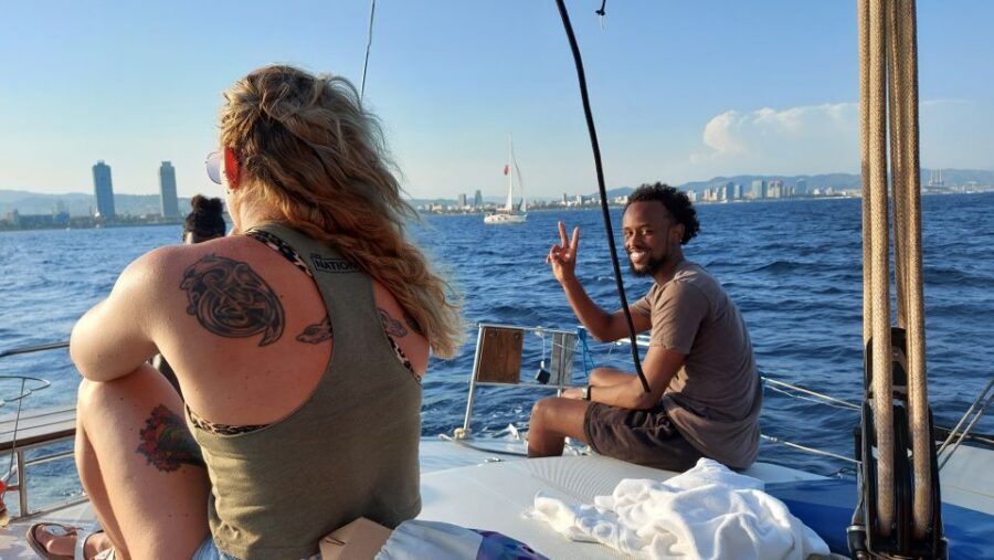 Barcelona Sailing Tour Drinks, snacks Swim & Stunning Views - Private vs shared: which group size fits your style