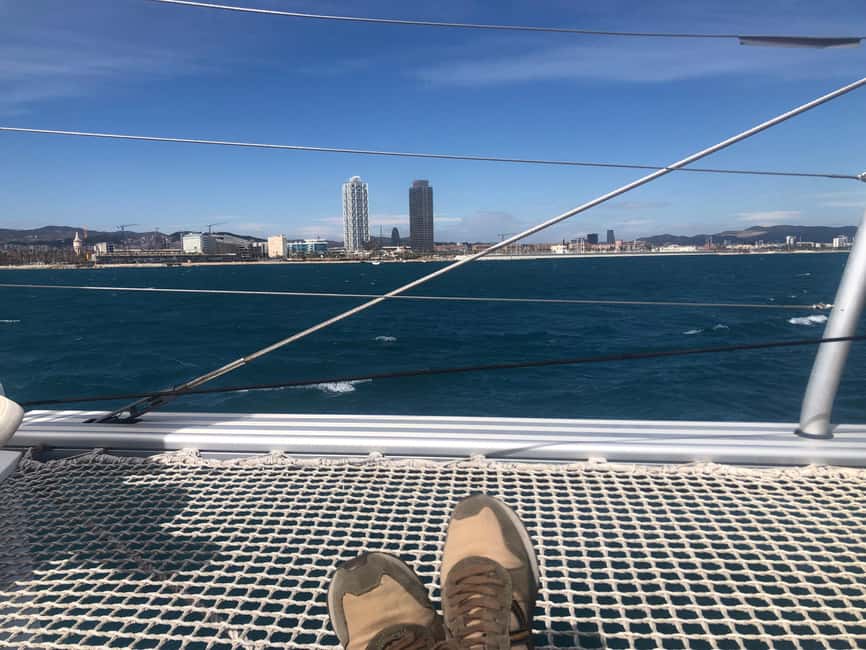 Barcelona: Shared cruise on luxury catamaran Drinks + Snacks - Price and value: what $63 buys you here