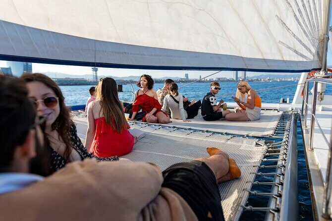 Barcelona Skyline Sailing - Barcelona Skyline Views: The Short, Lux Feel of the Catamaran Orsom