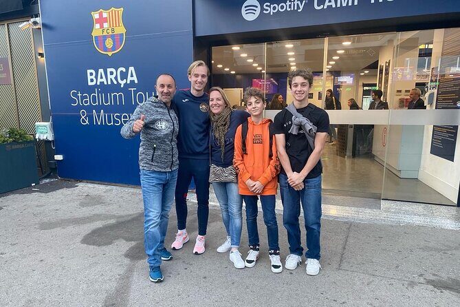 BARCELONA SPORTS VIP - Camp Nou - La Masia & Montjuic (Olympic) - Stop 3: Spotify Camp Nou museum, Golden Balls, and the viewpoint of Camp Nou works
