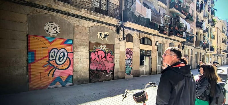 Barcelona | StreetArt Bike Tour Moco Museum - Raval energy: Feminist wall, Space Invader, and bold messages