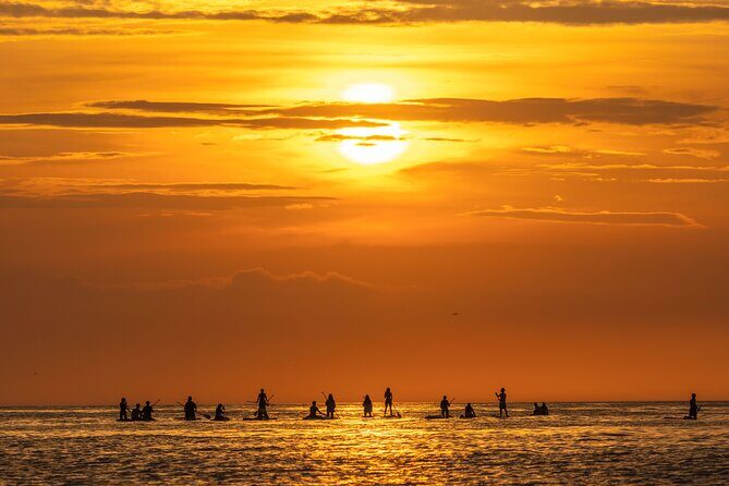 Barcelona: Sunrise Paddle Surf with Instructor and Photos - What you get for $36.04: gear, instructor, locker, photos