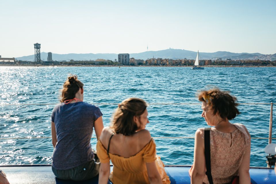 Barcelona: Sunset Catamaran Cruise with Live Music - Drinks onboard: plan around the bar, not the buffet