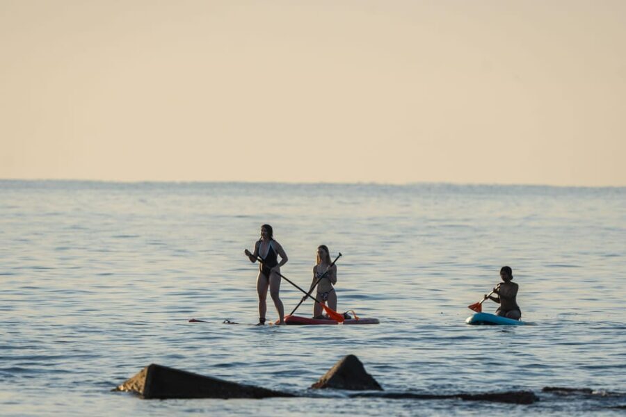 Barcelona: Sunset Paddleboarding Experience with 1 Beer - Where You Start: Carrer de Grau i Torras Setup Reality Check