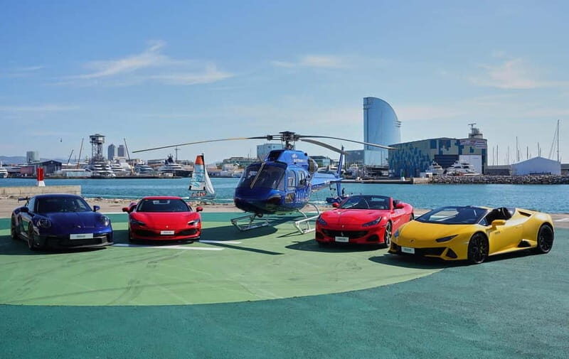 Barcelona: Supercar Driving and Helicopter Experience - The helicopter jump: 6 minutes above the coast at 300 meters