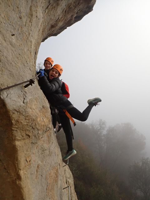 Barcelona: Via Ferrata Baumes Corcades in Centelles - The walk-in and walk-out: the part you should plan for