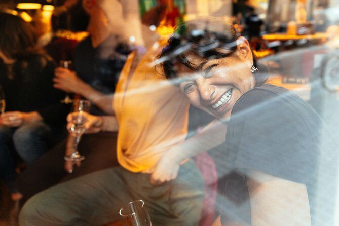 Barcelona With Locals: Wine and Tapas Private Tour - Carrer de Blai: the tapas street feel, with a guide doing the choosing