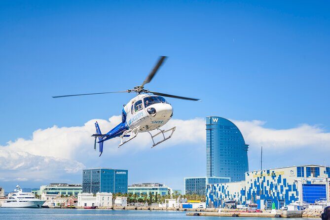 Barcelona's Coastline Helicopter Flight & Heliport Boat Transfer - Meet your crew: where you start and what “on time” means