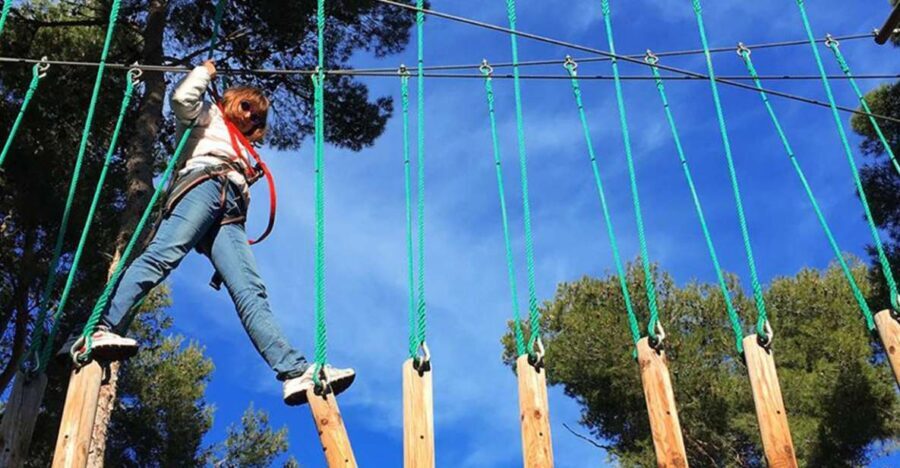 Bosc Aventura Salou: Extreme Ziplines - Training and staff support: how you get comfortable before the hard part
