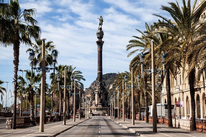 Columbus Monument Access With Barcelona Seaside Guided Tour - Rambla de Mar and Maremagnum: the movable bridge moment