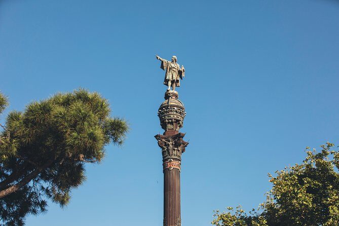 Columbus Monument Lookout: Scenic Ramblas, Sea and Montjuïc Views - What you see from the 360-degree deck