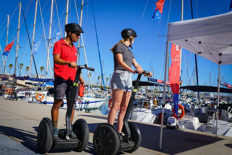 Discover Barcelona with a Guided Segway Tour - Port Olímpic and the Twin Towers: Torre Mapfre and Hotel Arts Views